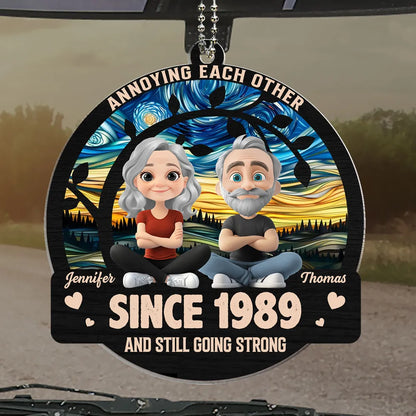 Still Going Strong – Custom Acrylic Ornament with Couple Design and Year, Gift for Spouses