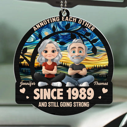 Still Going Strong – Custom Acrylic Ornament with Couple Design and Year, Gift for Spouses