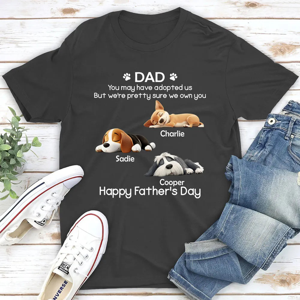 Funny Dog Dad Washed Denim Baseball Cap, Custom Pet Quote for a Creative Gift He'll Wear