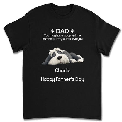 Funny Dog Dad Washed Denim Baseball Cap, Custom Pet Quote for a Creative Gift He'll Wear