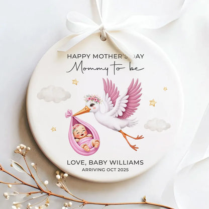 Personalized Ornament for Expecting Moms – 'Mommy to Be' Baby Gift