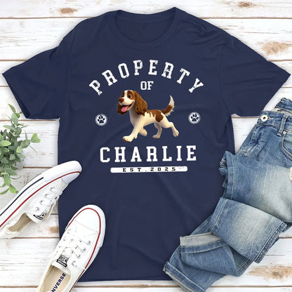Custom Class Tee for Pet Parents - Proudly Owned by Your Pup, Fun Dog Lover Gift