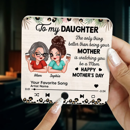 Personalized Acrylic Music Magnet Gift for Daughter