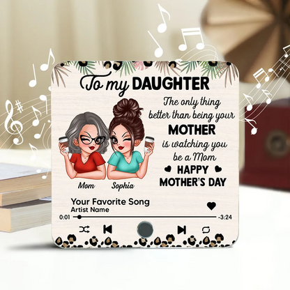 Personalized Acrylic Music Magnet Gift for Daughter