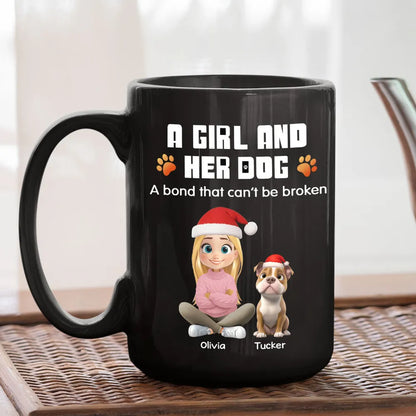 A Man and His Dog Full Color Mug – Heartwarming Companion Design, Perfect Gift for Dog Owners