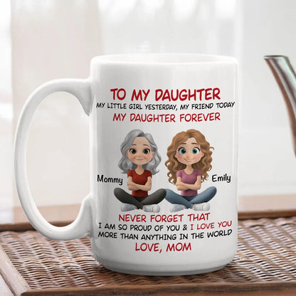 "To My Daughter" Personalized Mug – Heartfelt Gift for Your Daughter