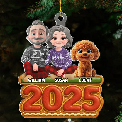 "2025 Family Christmas" Acrylic Ornament – Personalized Holiday Gift for Families