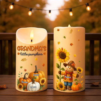 Sunflower Flameless LED Candle – Perfect Gift for Grandma, Bringing Warm Autumn Glow Home