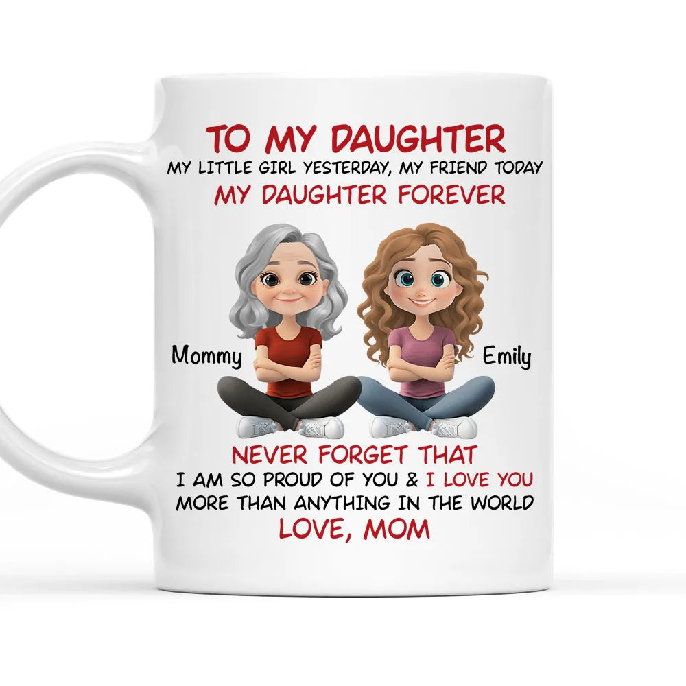 "To My Daughter" Personalized Mug – Heartfelt Gift for Your Daughter