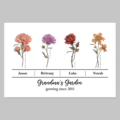A Bond That Can't Be Broken, Custom Family Poster, Perfect Gift for Moms, Grandmothers, and Families