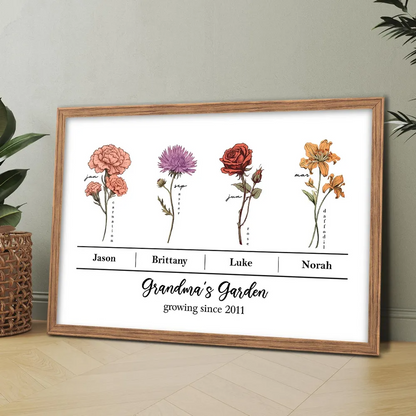 A Bond That Can't Be Broken, Custom Family Poster, Perfect Gift for Moms, Grandmothers, and Families