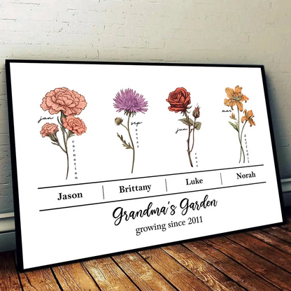 A Bond That Can't Be Broken, Custom Family Poster, Perfect Gift for Moms, Grandmothers, and Families