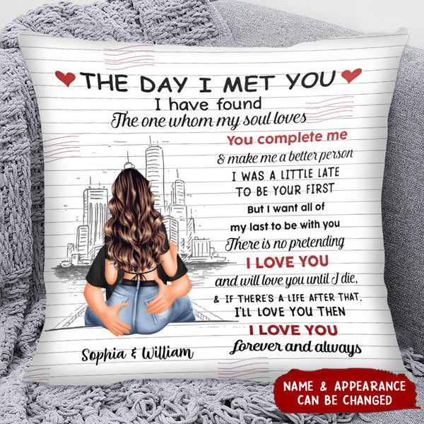 Custom Romantic Sentimental Pillow - Expressing Eternal Love