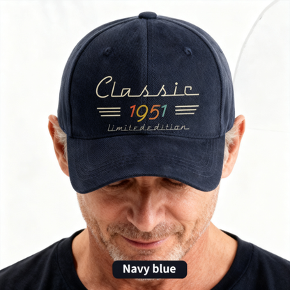 Washed Denim Baseball Cap, Personalized Creative Gift for Him with Vintage Look & Relaxed Everyday Style