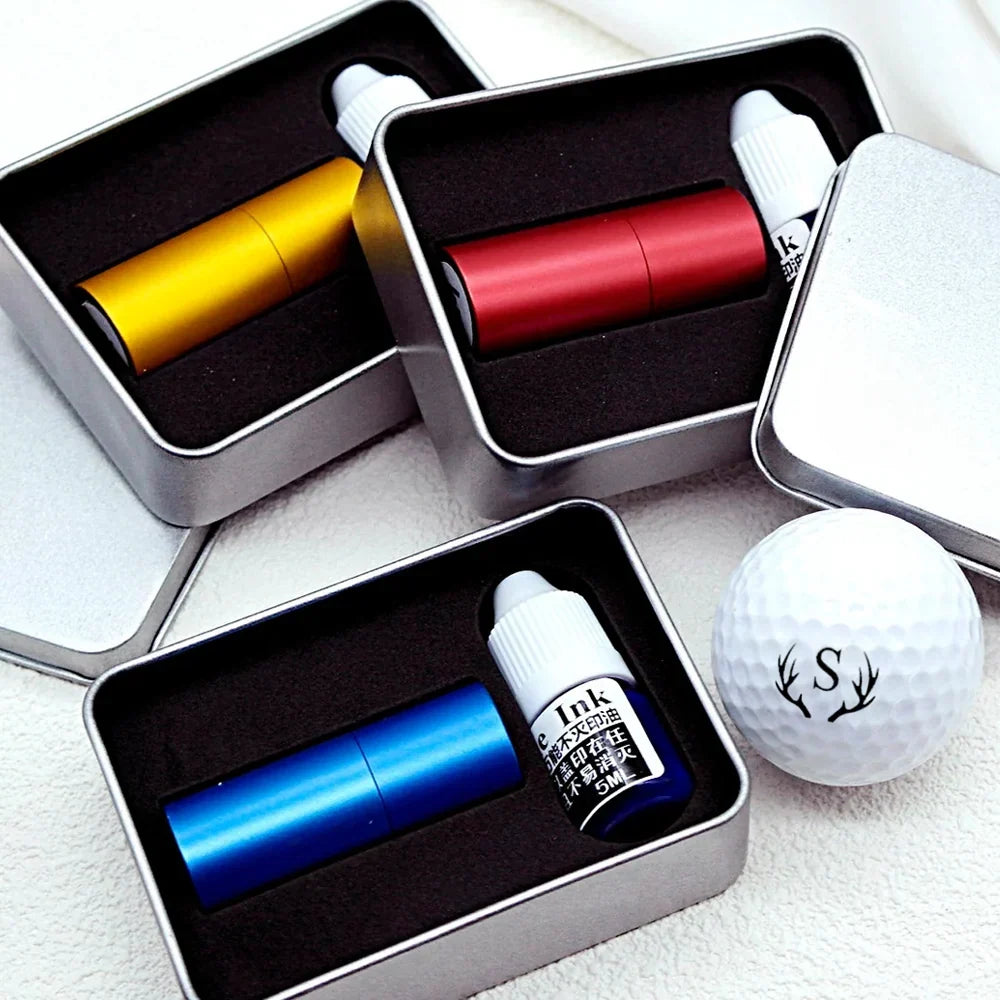Personalized Plastic Golf Ball Stamp, Custom Hand-Stamped Marks on the Course, Unique Gift for Golfers