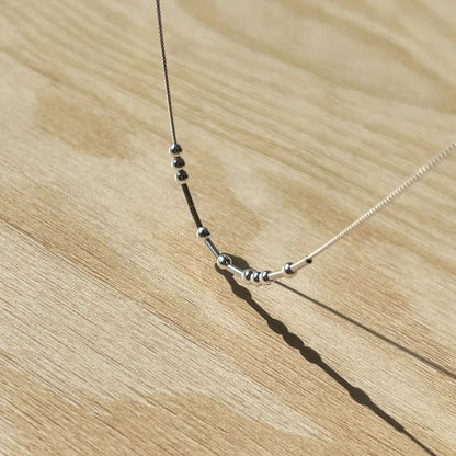 Morse Code Necklace – Exclusive Gift for Couples, Perfect for Expressing Love on Valentine's Day