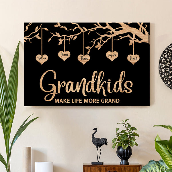 Personalized Family Love Poster or Keychain or Ornament or Plaque – Custom Family Portrait Art Gift for Parents, Grandparents, or Siblings