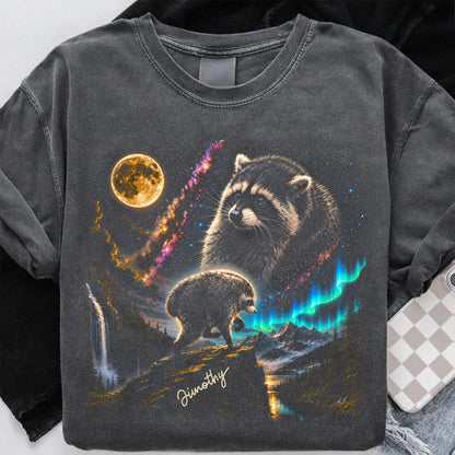 Viral Jimothy Raccoon Classic Tee, Personalized Cosmic Wildlife Shirt, Unique Gift for Animal Lovers