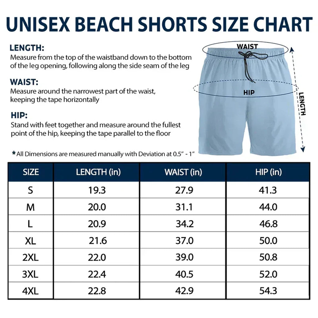 Best Dad Grandpa Ever Personalized Men's Beach Shorts, Custom Photo Gift for Dad with Playful Kid Cartoon Print