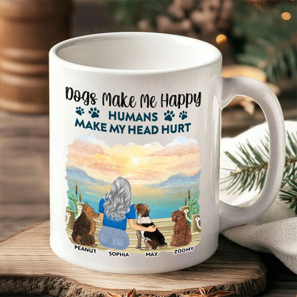 A Girl & Her Dog - A Bond That Can't Be Broken, Custom Ceramic Mug, Perfect Gift for Dog Lovers - Personalized Mug – Ideal Gift Choice!