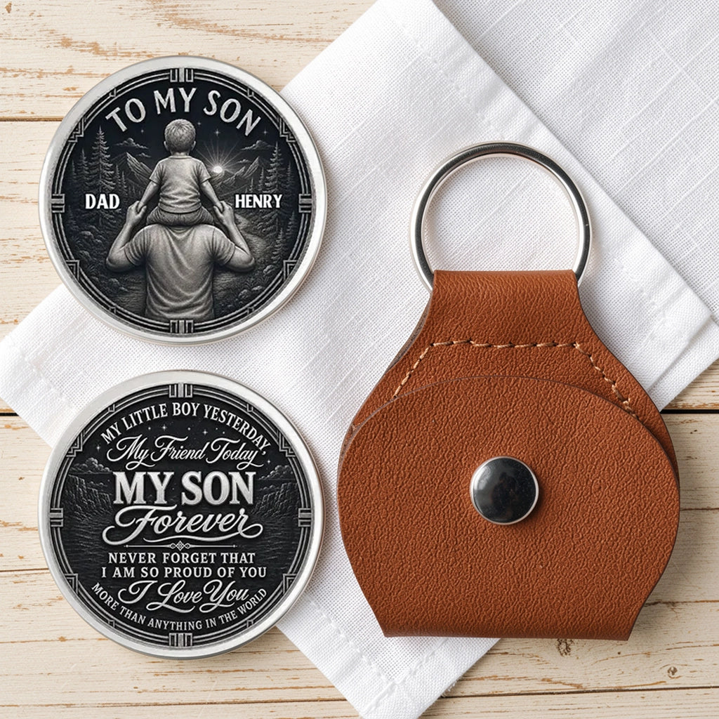 Personalized Pocket Hug for Son, Dad and Son Shoulder Ride, Unique Creative Gift