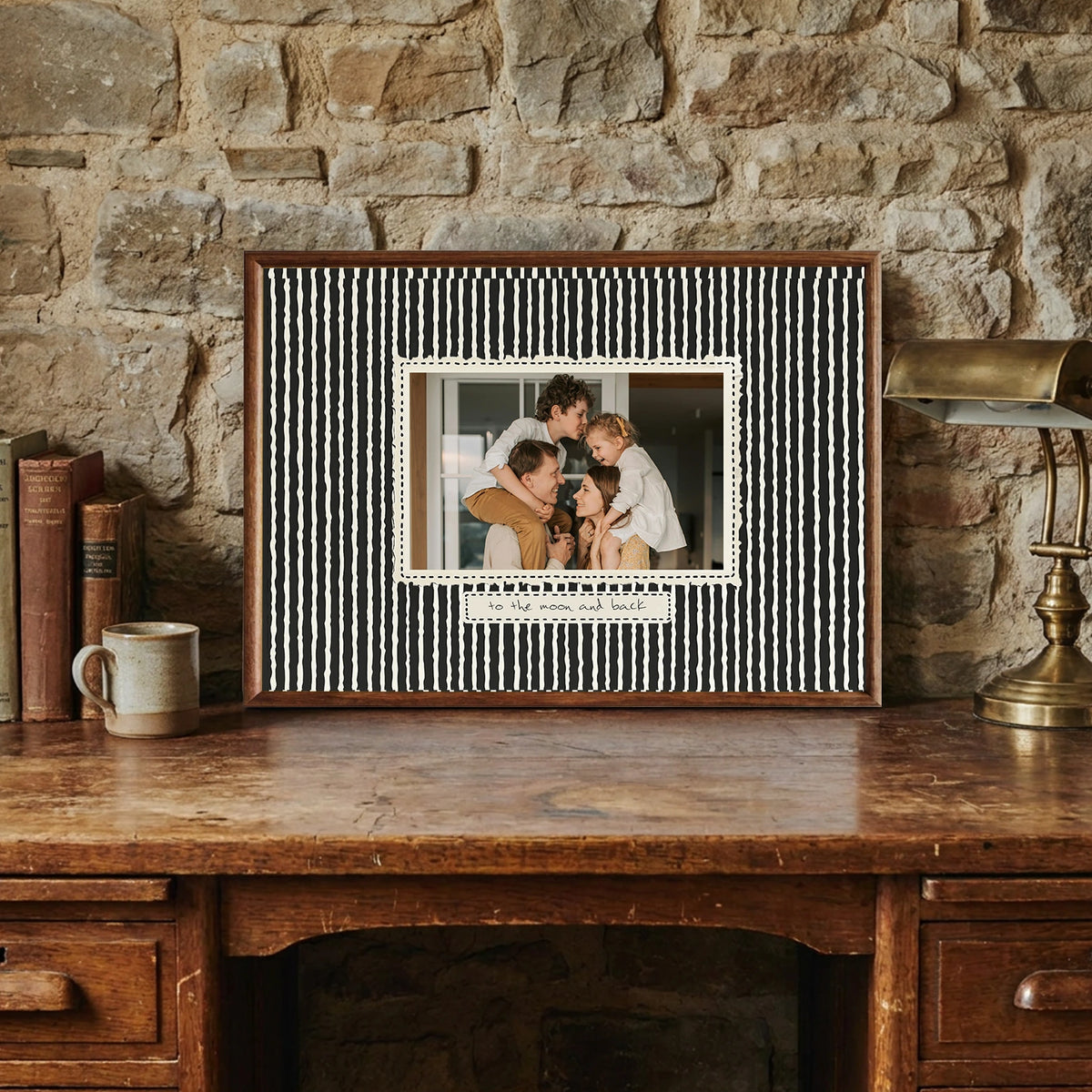 Wooden Photo Frame for Baby Memories, Personalized Family Keepsake and Unique Gift for Home Display