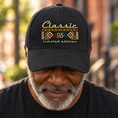Personalized Vintage Geometric Classic Tee, Retro Limited Edition Style for Dads, Grandads & Classic Car Lovers
