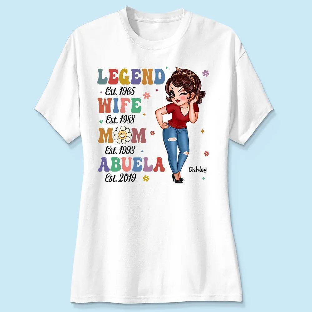 Vintage Legend Wife Mom Grandma Personalized Shirt/Hoodie/Sweatshirt