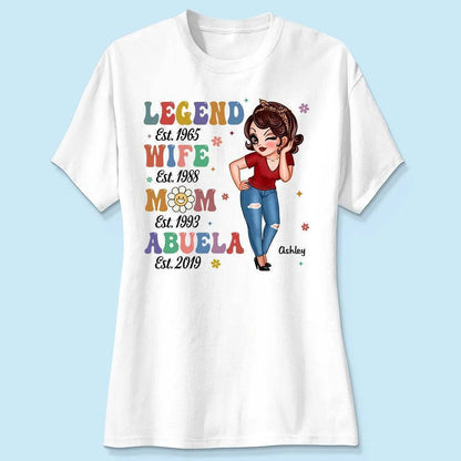 Vintage Legend Wife Mom Grandma Personalized Shirt/Hoodie/Sweatshirt