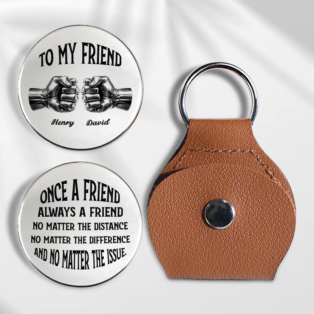 Pocket Hug for Friends, Once A Friend Always A Friend Message, Small Everyday Keepsake, Thoughtful Unique Gift