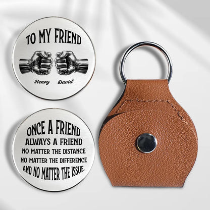Pocket Hug for Friends, Once A Friend Always A Friend Message, Small Everyday Keepsake, Thoughtful Unique Gift