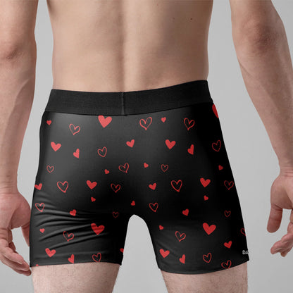 I Promise To Always Be By Your Side Quote Personalized Men's Boxer Briefs - Playful Couple Gift for Date Nights