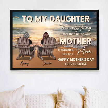 Custom Mother-Daughter Poster or Canvas Gift