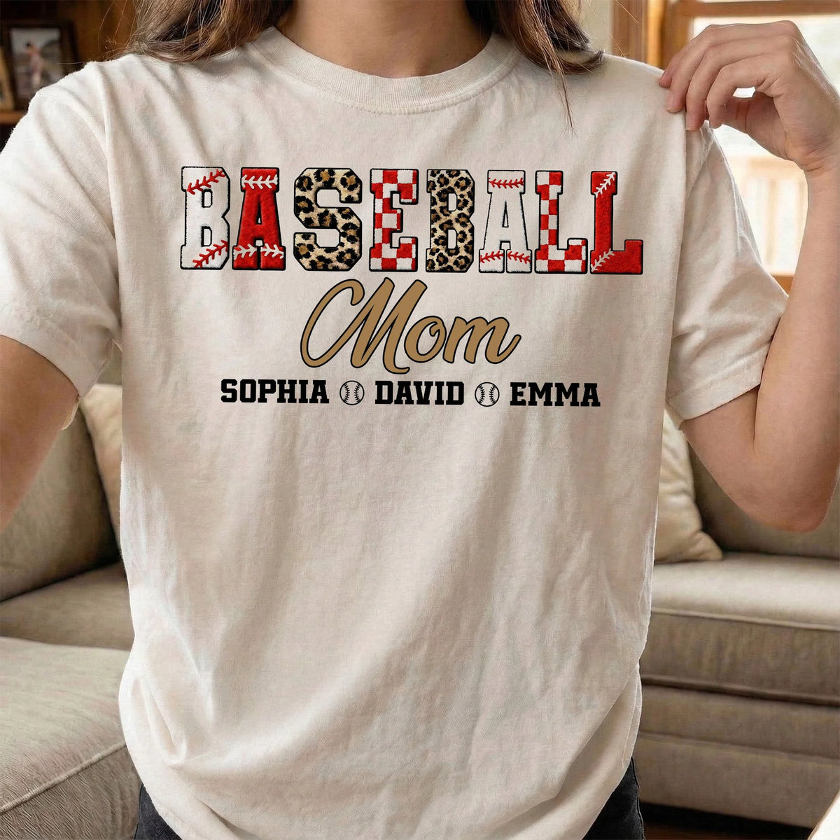Baseball Mom Classic Tee, Personalized Keepsake Style - Cute Ballpark Look for Mom's Everyday Wear Gift