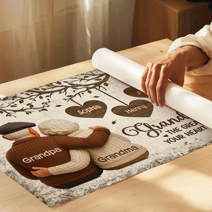 Personalized Grandchildren Poster for Grandparents – Custom Names Wall Art, Heartfelt Family Gift & Unique Keepsake
