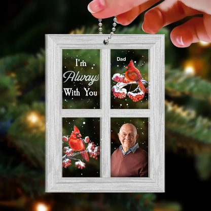Personalized Memorial Cardinal Ornament - Cherish the Memory of Loved Ones