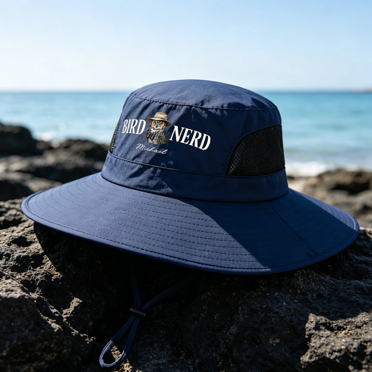 Personalized Bird Nerd Hat with Custom Name & Bird Illustration, Choice of Cap Styles, Gift for Birdwatchers