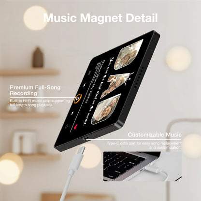Best Dad Acrylic Music Magnet, Custom Music Player Fridge Decor, Heartwarming Gift for Dad