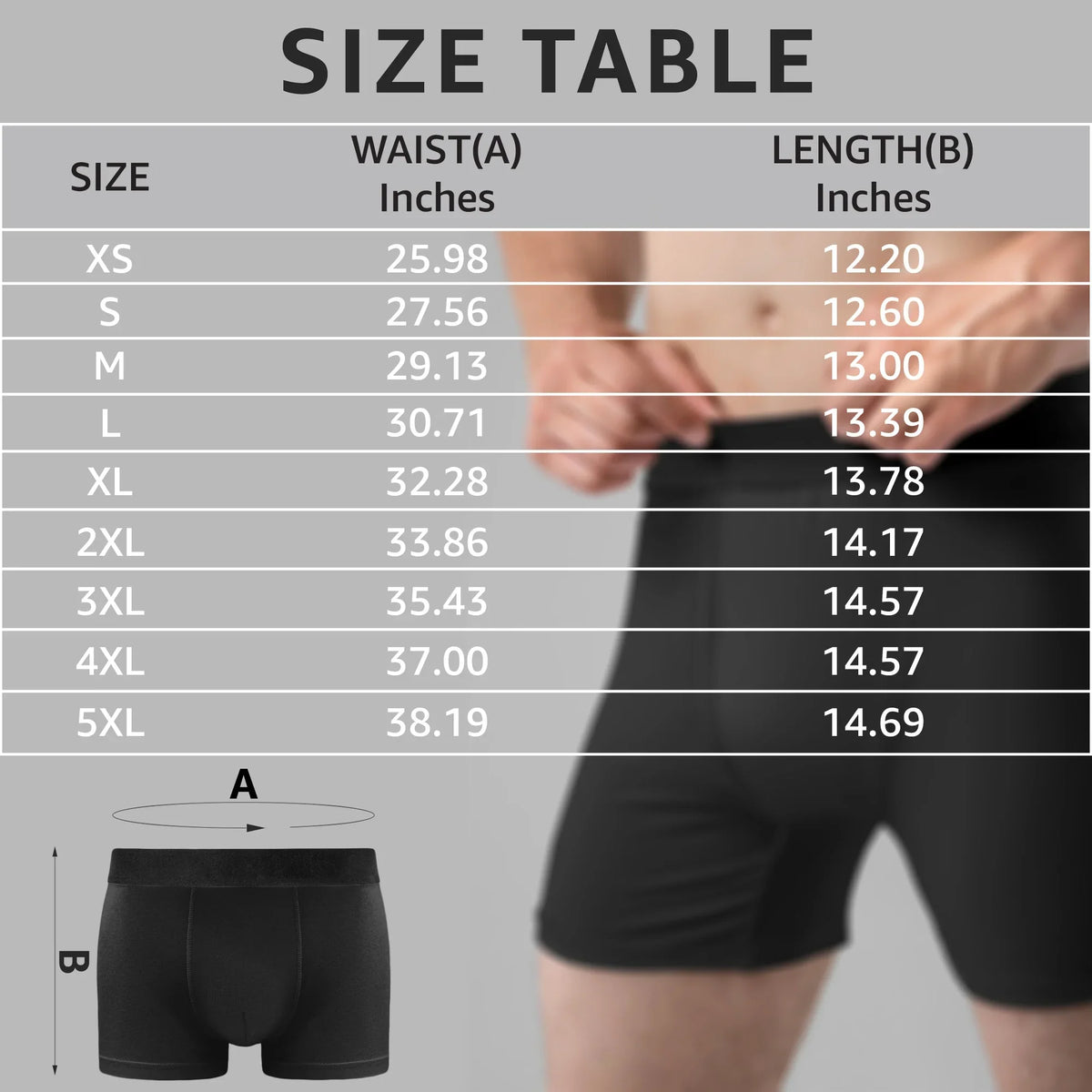 I Promise To Always Be By Your Side Quote Personalized Men's Boxer Briefs - Playful Couple Gift for Date Nights