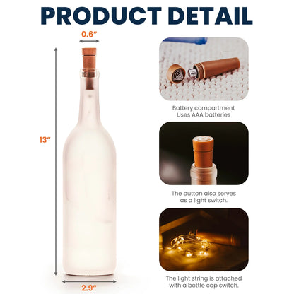 Personalized Bottle Lamp for Daughter, Cozy Warm Glow Winter Scene, Unique Gift From Mom With Encouraging Quote