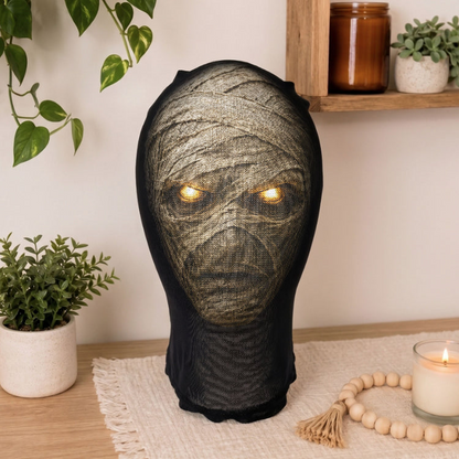 Mesh Print Balaclava Hat, Personalized Spooky Face for Family Halloween Party Photos, Creative Gift for Friends