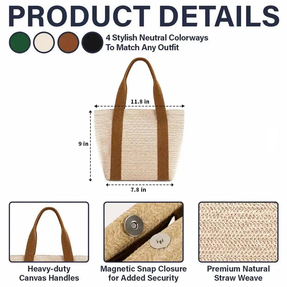 Custom Floral Straw Tote Bag for Beach Days, Creative Gift for Mom, Friend or Traveler