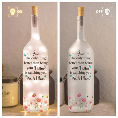 The Only Thing Better Than Being Your Mother Personalized Bottle Lamp, Soft Warm Ambient Light, Thoughtful Gift for Mom