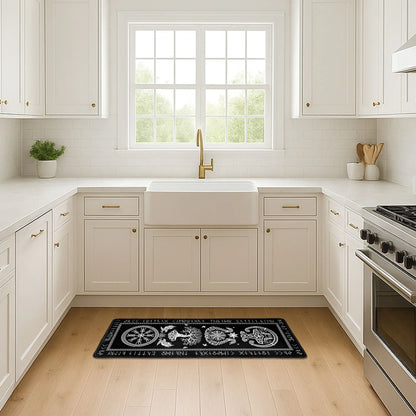 Personalized Viking Rune Standard Doormat, Nordic Symbol Entryway Decor, Unique Housewarming Gift for Family