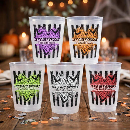 Let's Get Spooky Personalized Frosted Plastic Cup, Playful Halloween Keepsake, Creative Gift for Friends