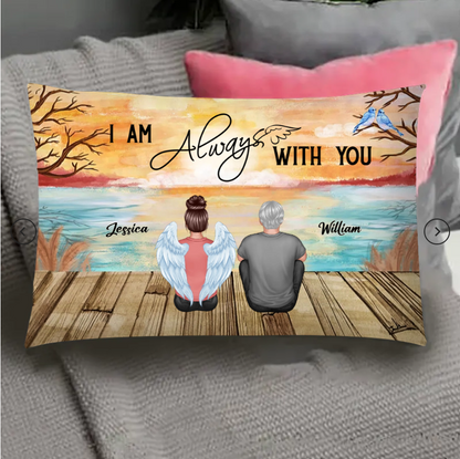 Personalized We're Always With You Blanket, Plaque, Keychain, Poster or Canvas, Ornament and Wallet Card - Unique Memorial Gift for Loved Ones