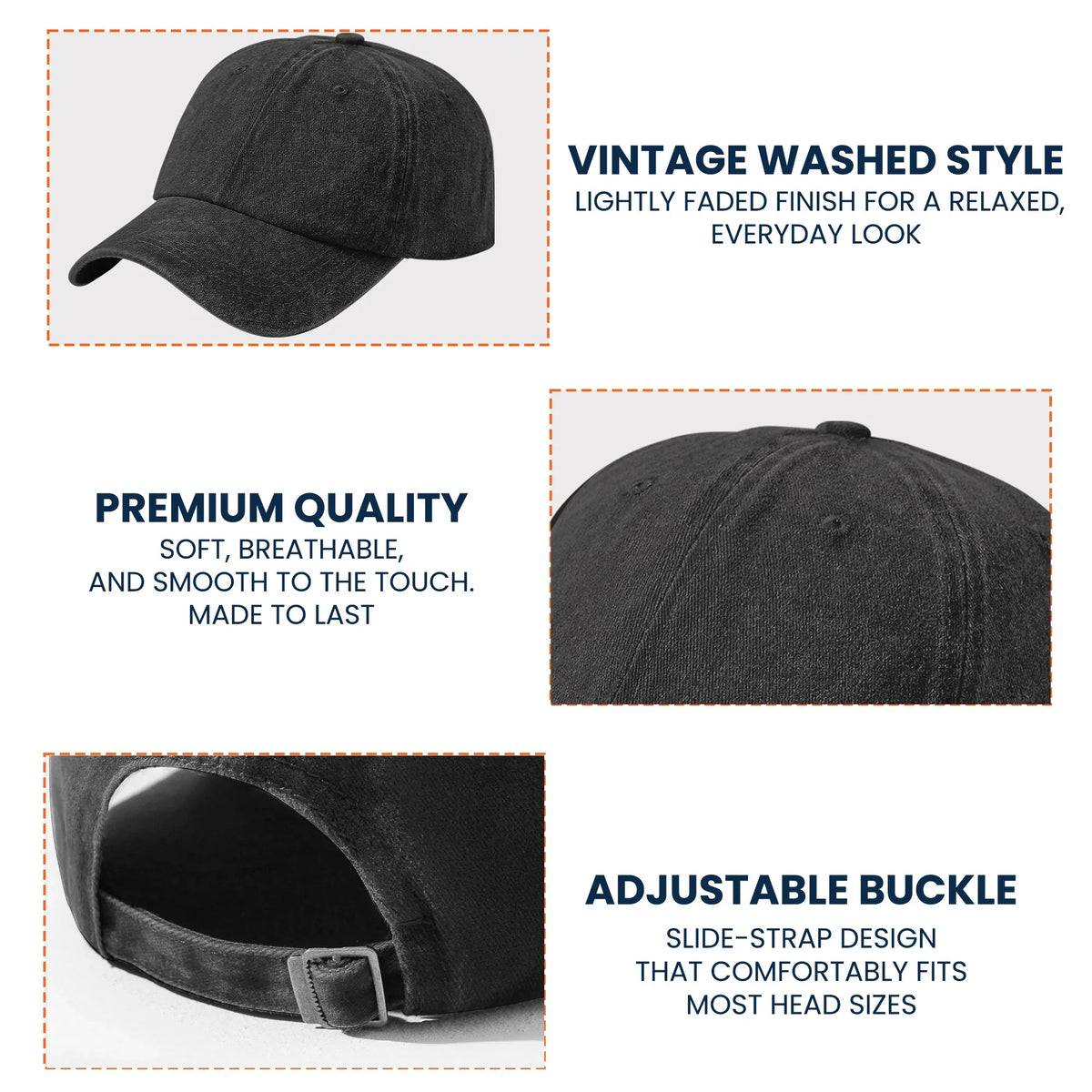 Personalized Washed Denim Baseball Cap, Forget Father's Day Dad We Love You Every Day, Unique Gift for Dad