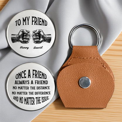 Pocket Hug for Friends, Once A Friend Always A Friend Message, Small Everyday Keepsake, Thoughtful Unique Gift