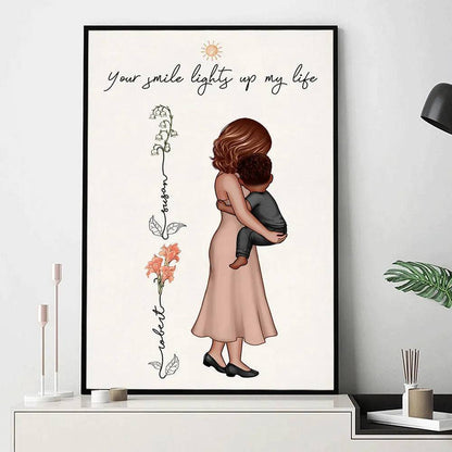 You Are My Everything - Custom Birth Month Floral Poster or Canvas - The Ultimate Mother's Day Tribute