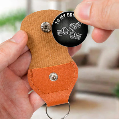 Pocket Hug for Brother, Once A Brother Always A Brother Message, Personalized Keepsake Gift for Long-Distance Love